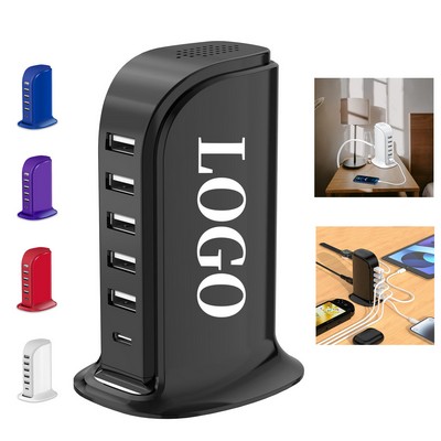 6 in 1 Multi Device USB Charging Station