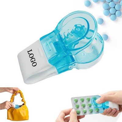 Portable Tablets Pill Taker Remover Blister Pack Opener