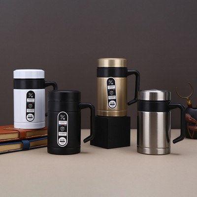 Double Layer 17oz Stainless Steel Vacuum Insulated Bottles with Handle