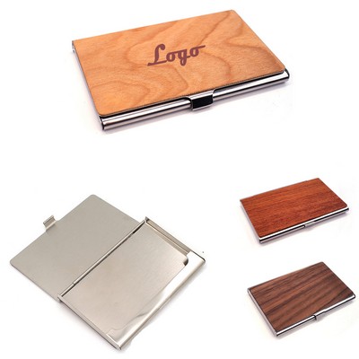 Wooden Business Card Holder