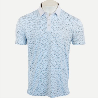 Mist Polo - White/Sky/Laguna Blue