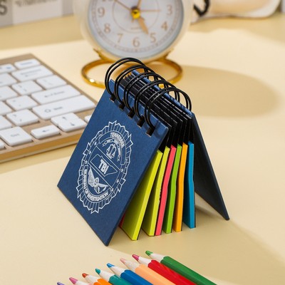 Mini spiral sticky note and flags