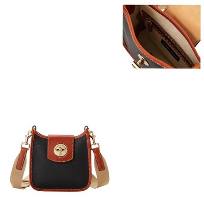 Dooney & Bourke Pebble Turnlock Messenger 20 Bag