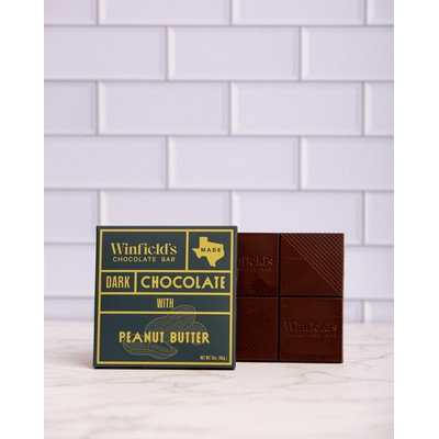 Square Dark Chocolate Peanut Butter Bar