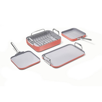 Caraway 5Pc Square Cookware Set Perracotta