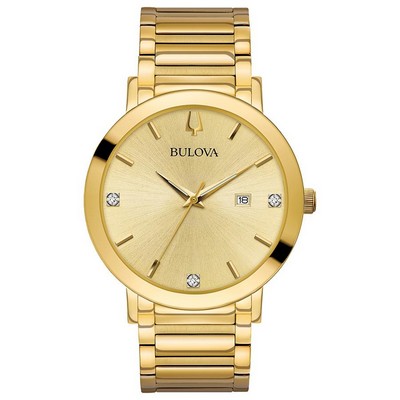 Bulova Watches Men's Modern Collection Diamond Dial Bracelet Watch