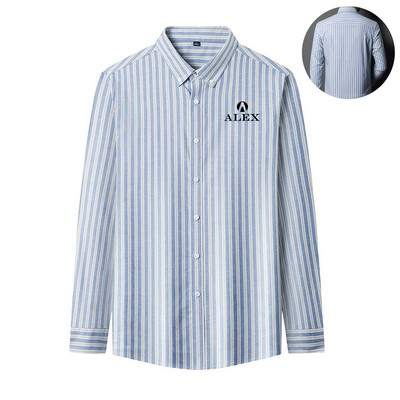 Men's Striped Long Sleeved Shirt