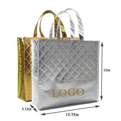 Elegant Non-woven Tote Bag, Shining Party Favor Bags