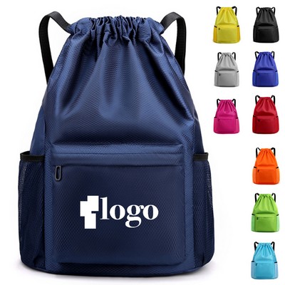 Water-Resistant Drawstring Backpack