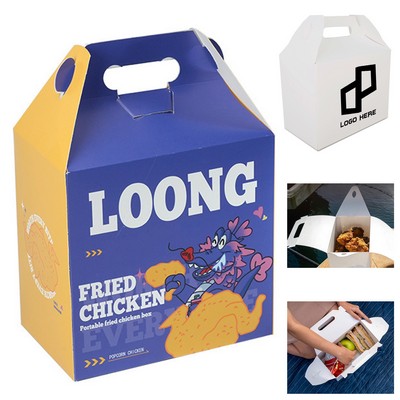 8.07X4.92X12.01Inch Disposable Portable Fried Chicken Box