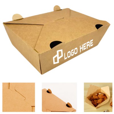 8.46X6.30X2.56Inch Kraft Paper Fried Chicken Box