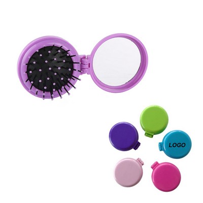 Portable Mirror Air Cushion Massage Comb