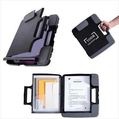 Portable Clipboard Storage Box with Handle