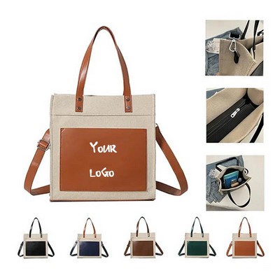 Large Satchel Work Tote Crossbody Bag