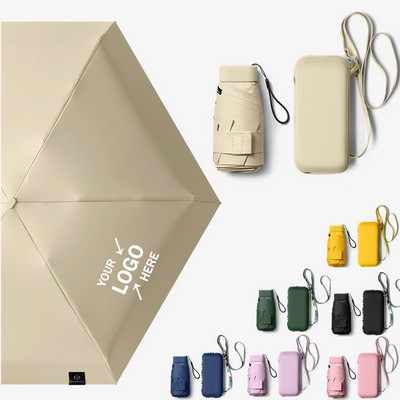 Compact Travel Umbrella with Case