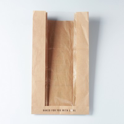 Kraft Bread Bag with Window