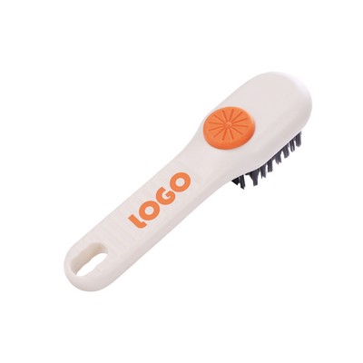 Shoe Brush With Cleaning Solution