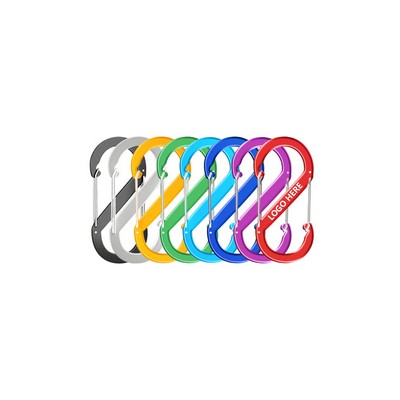 Compact S-Shaped Aluminum Carabiners