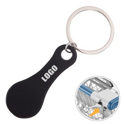 Metal Key Ring Token for Shopping Trolleys and Supermarket Lockers