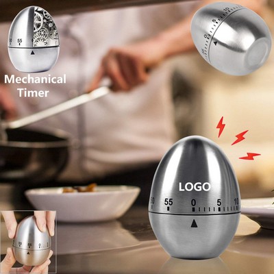 Egg Shaped Mechanical Countdown Timer with Alarm