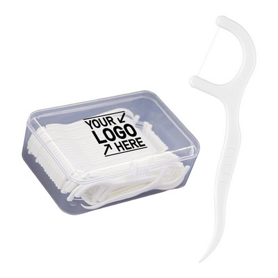 50pcs Travel Toothpick Stick Dental Flosser Pick Kit for Teeth Cleaning