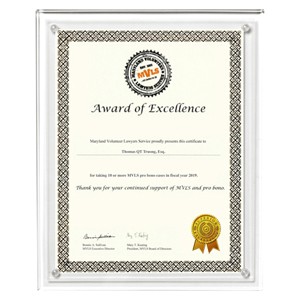 Large Magnetic Clear on Clear Acrylic Certificate Frame (13"x 10 1/2"x 3/8")