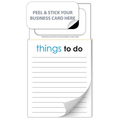 Magnetic Scratch Pad / Notepad (MBC) - Stock Things To Do (50 Sheet)