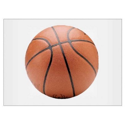 Basketball Rectangle Metal Photo Magnet (2"x3")