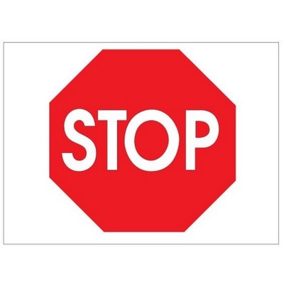 Stop Sign Rectangle Metal Photo Magnet (2"x3")