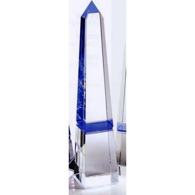 Blue Obelisk Award (2 3/8"x2 3/8"x12")