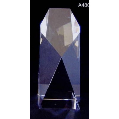 Crystal Mission Tower Award (3"x3"x7")