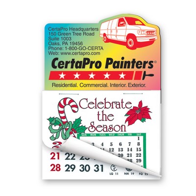 3" x 4 1/4" Calendar Pad Magnets Van Shape W/Tear Away Calendar