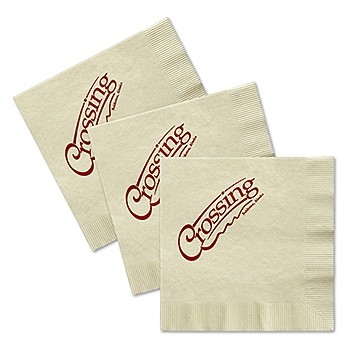 2-Ply Ecru / Vanilla Facial Beverage Napkin