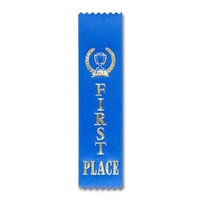 2"x8" 1ST Place Stock Lapel Award Ribbon