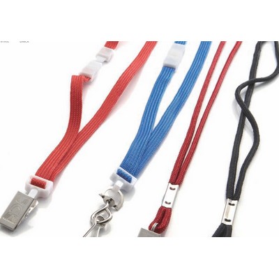 Round Cord Quick Ship Non-Printed Lanyard (3/16" Wide)