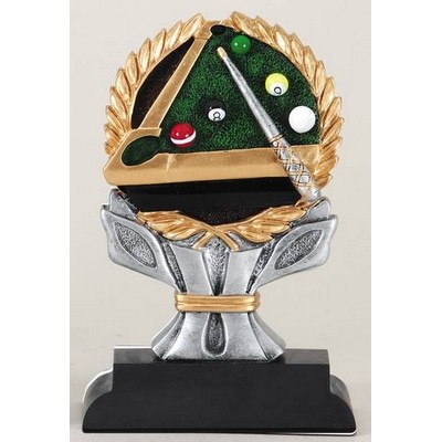 Ric Resin Impact Series Billiards Trophy - 6"