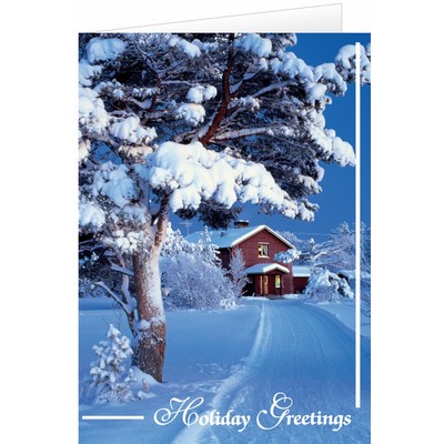 Snow at Home Holiday Greeting Card