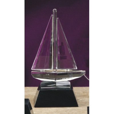 6" Crystal Sailboat Award of Excellence