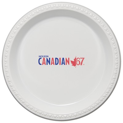 10" Plastic Plate - White