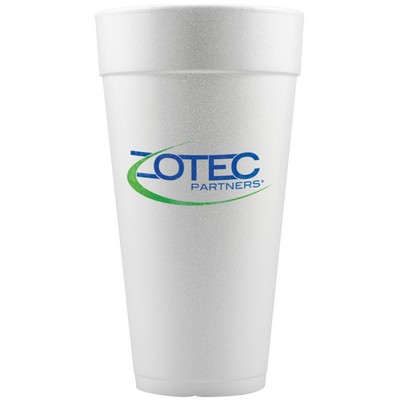 24 oz Foam Cup - White - Hi-Speed