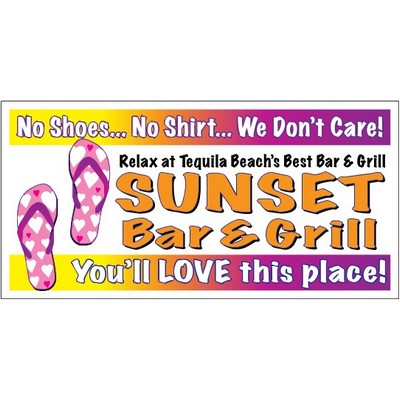 4 Color Process Bumper Sticker (7 1/2"x 3 3/4")