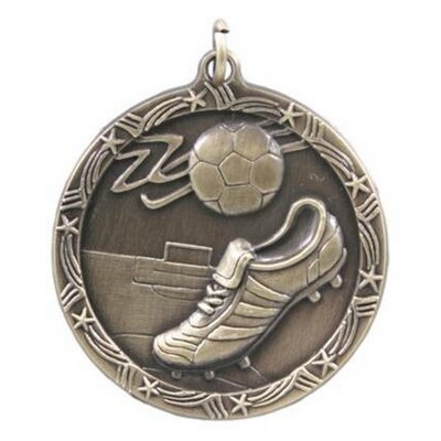 Medals, "Soccer" - 1-3/4" Shooting Star