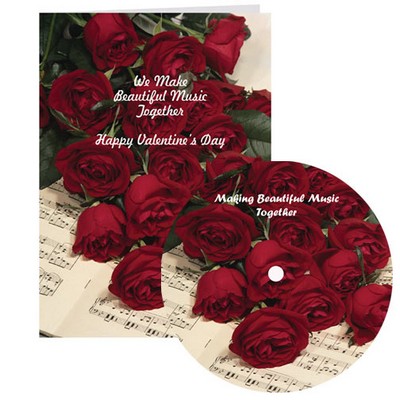 Beautiful Music Together Valentine Card with Matching CD