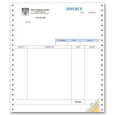 Classic Service Invoice (3 Part)