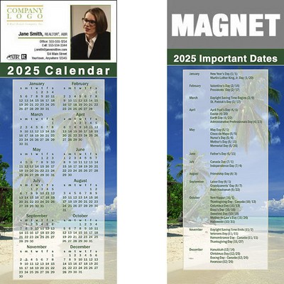 Full Color Calendar Magnet (3 1/2"x8 1/2")