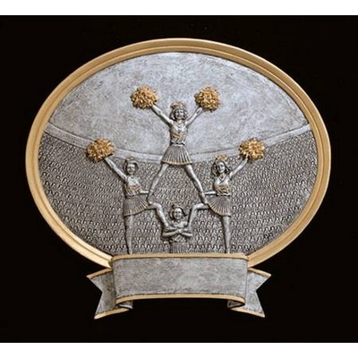 Cheerleader, Oval Sport Legend Plates - 6"