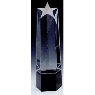 Optic Crystal Faceted Star Award