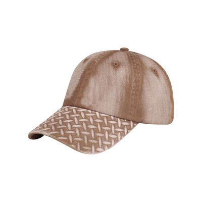 Diamond Plate Washed Cotton Cap