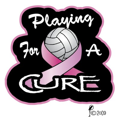 Stock Playing for a Cure w/ Volleyball Emblem Patch