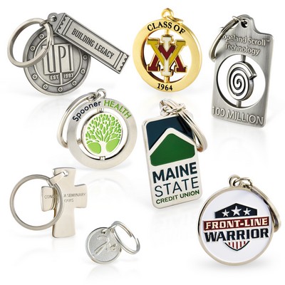 Key Tags Die Struck Brass: (1 1/2")